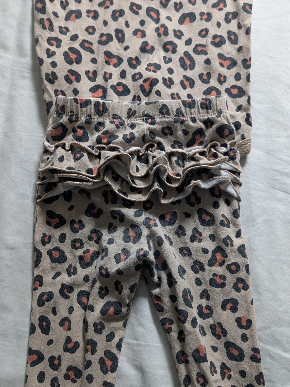 Garanimals Leopard Print Ruffle Matching Set - Beige, Cheetah Print